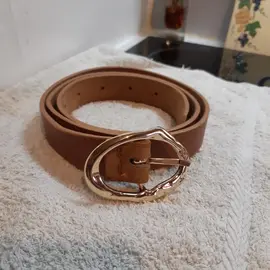 Ceinture cuir - Largeur 2 cm - Longueur 94 cm