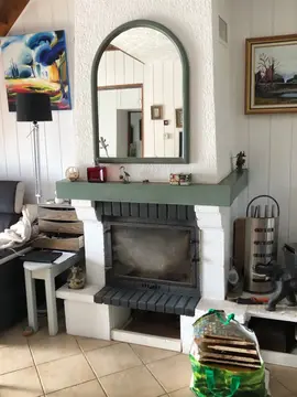 cheminée avec insert