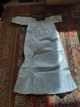 djellaba blanche tissus synthétique neuve