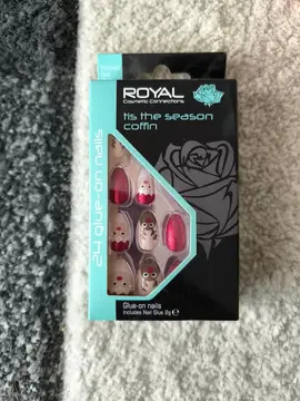 faux ongles à coller Noël