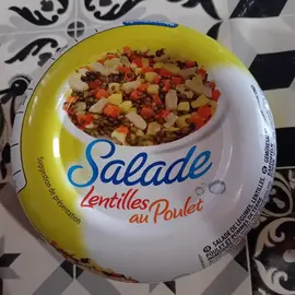 Salade lentilles au poulet