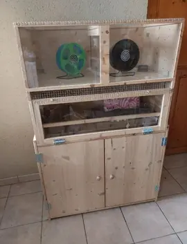 Double cage hamster + rangements