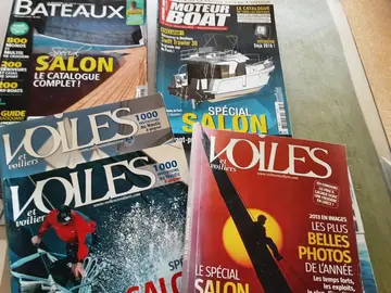 gros lot magazines bateaux voiles