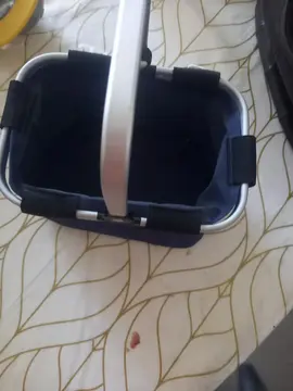 petit panier acier /tissu