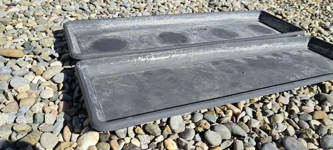 Lot de 2 dessous de jardinière