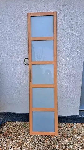 Grande planche bois et verre 206 x 49 cm