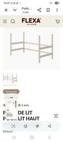 kit rehausse lit flexa