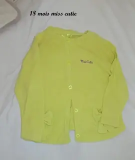 Gilet 18 mois Miss cutie pour fille