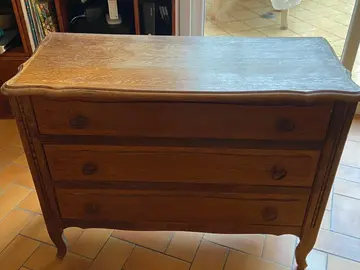 commode en bois 3 tiroirs
