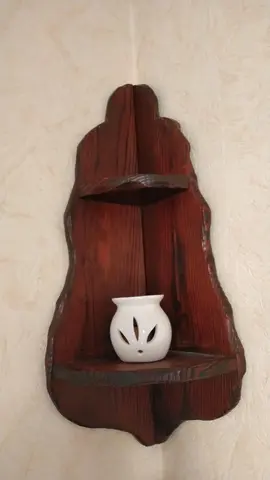 Étagère d'angle rustique