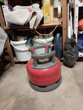 Bouteille de gaz vide