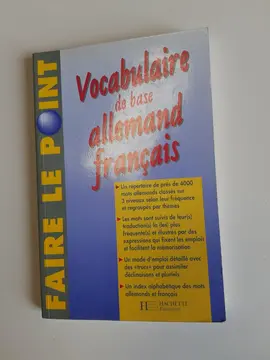 vocabulaire allemand - français