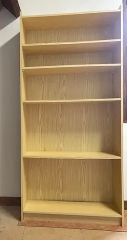 bibliothèque imitation pin