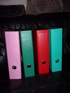 Lot 4 classeurs dos large