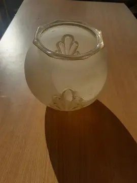 verre ancien pour abatjour