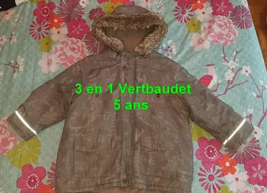 5 ans Blouson 3 en 1 VERTBAUDET