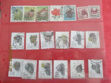 19 timbres oblitérés Afrique du Sud (RSA)