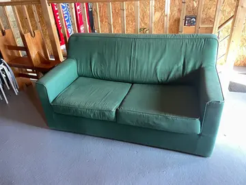 Canapé tissus vert bon état