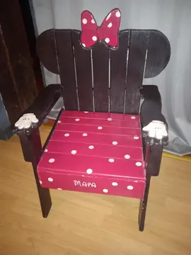 Meubles pour enfant thème "Minnie" Fauteuil + lampe intégrée + tête de lit lumineuse