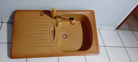 evier 1 bac avec vide sauce