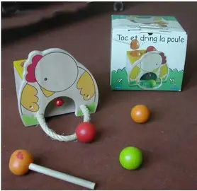 Jeu en bois : Toc la poule