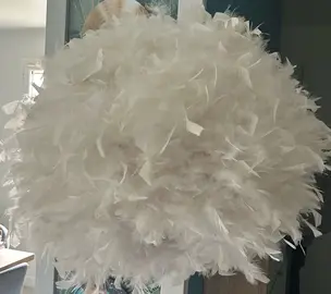 suspension luminaire en plume