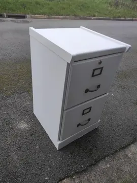 Caisson Classeur monobloc bois Robuste 2 tiroirs - pour dossiers suspendus