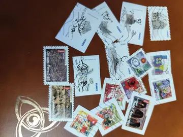 lot timbres France 2010