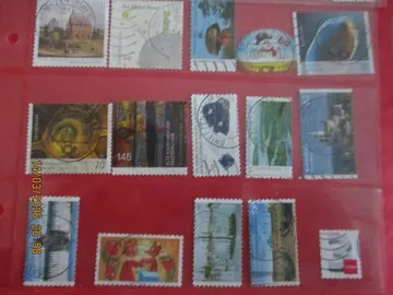15 timbres oblitérés Allemagne 2014-15