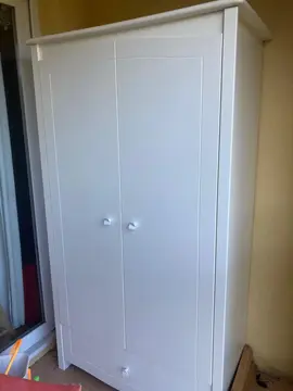 étagère armoire bois blanc