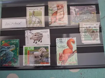 Timbres thème ANIMAUX
