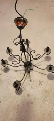 lustre en fer forgé