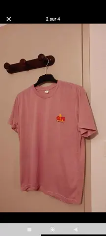 TEE-SHIRT ROSE FEMMES, TAILLE L