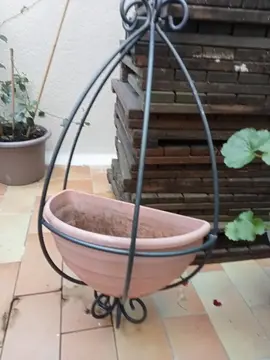 pot de fleur à suspendre