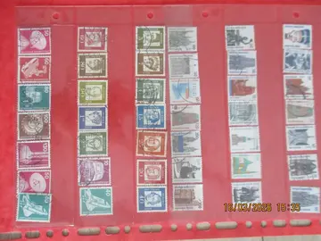42 timbres oblitérés d'Allemagne