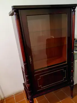 vitrine 1 porte vitrée en formica