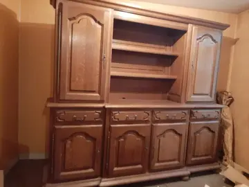 Grand meuble de rangement bois massif bon état