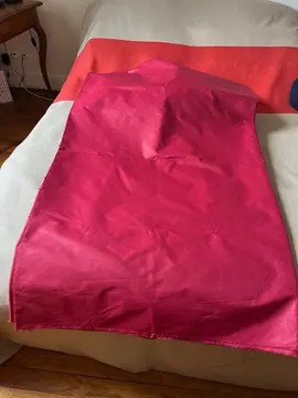 tissu chintz rouge de 2,40m sur 5,60m