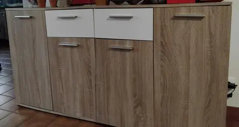 meuble 4 portes, 2 tiroirs