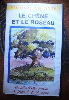 VHS "Le chêne et le roseau", fable en dessin animé.