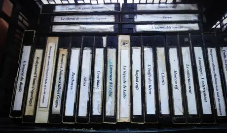 Lot séparable de VHS enregistrées (films).