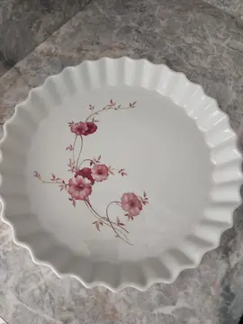 Plat à tarte en porcelaine