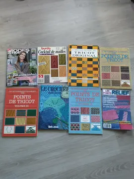 livres points au tricot et crochet