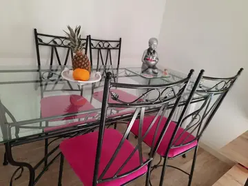 table verre + chaises