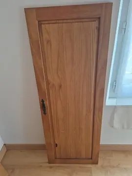 porte bois pin massif