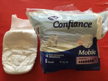 Sous vêtements absorbants adultes taille S