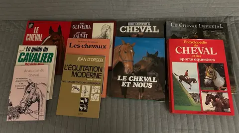 lot de livres ayant pour thème les chevaux