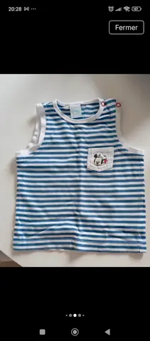 Lot de 2 gilets bébé garçon + 1 T-shirt 3-6 mois