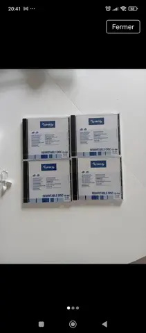 4 CD-ROM réinscriptibles