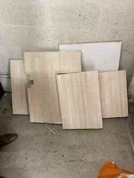 5 planches/étagères en bois